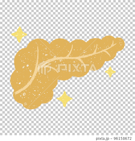 手描きの元気なかわいい膵臓 96158672