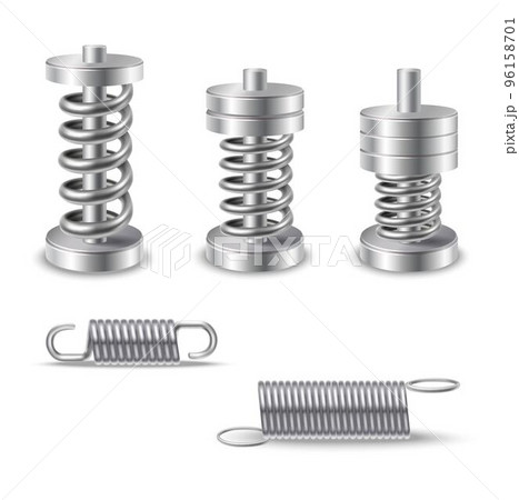 Realistic Metal Springs Devices Realistic Metal Springs Devices 96158701