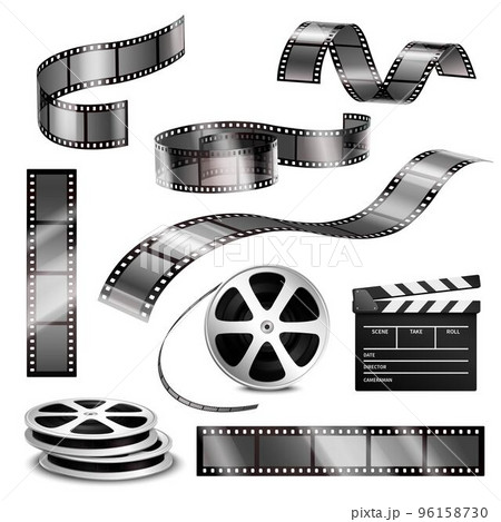Realistic Clapper Photographic Strips And Film 96158730