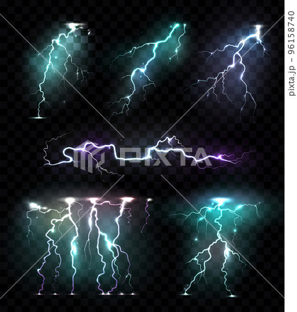 Lightning Bolts Transparent Set Lightning Bolts Transparent Set 96158740