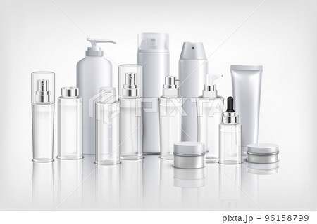 Cosmetics Bottles Realistic Background 96158799