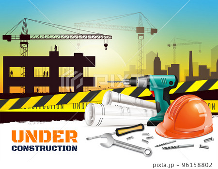 Realistic Construction Background 96158802