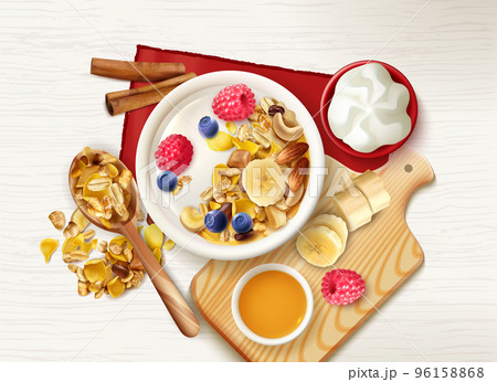 Muesli Fruits Table Composition 96158868