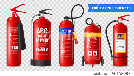 Realistic Fire Extinguishers Set Realistic Fire Extinguishers Set 96158903