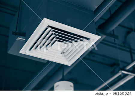 square air conditioning in office. air duct pipe hole grill for wind flow spreader 96159024