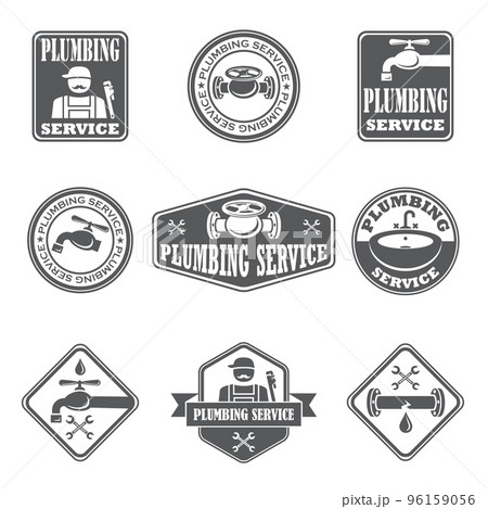 Plumbing service badges Plumbing service badges 96159056