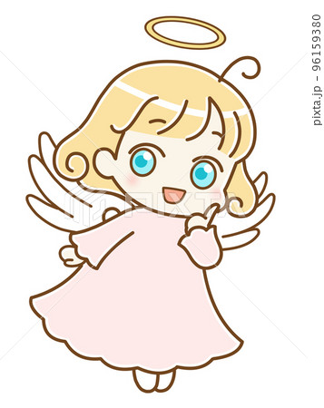 スマイルの天使　ピンク　左向き 96159380