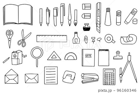 文房具のアイコンセット 96160346