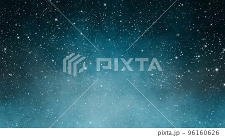 手描きの水彩の星空、キラキラ背景 96160626