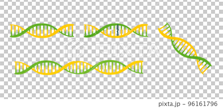 Cute gene DNA illustration set 02 96161796