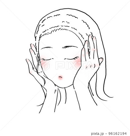 スキンケアする女性 96162194