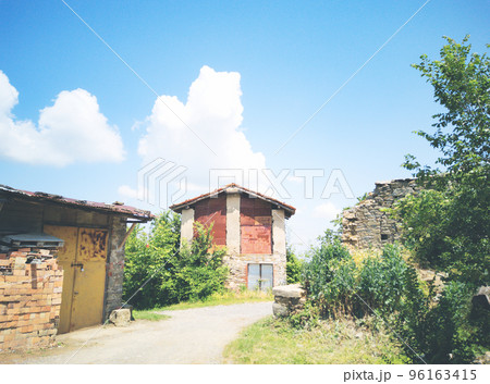 Old buildings in Tidone Valley, Italy, 2021. 96163415