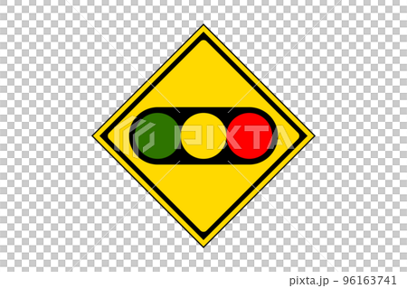 Illustration of a road sign representing a signal (png) Illustration of a road sign representing a signal (png) 96163741