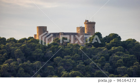 Historical Landmark on top of a mountain top, Castell de Bellver. Palma, Balearic Islands, Spain. Historical Landmark on top of a mountain top, Castell de Bellver. Palma, Balearic Islands, Spain. 96164272