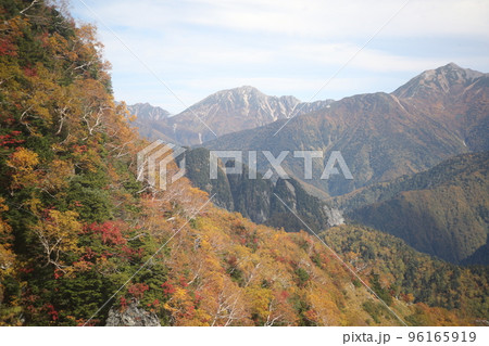 秋の大観峰から望む鹿島槍ヶ岳と五竜岳 秋の大観峰から望む鹿島槍ヶ岳と五竜岳 96165919