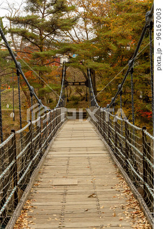 厳美渓の御覧場橋 吊り橋 厳美渓の御覧場橋 吊り橋 96167003