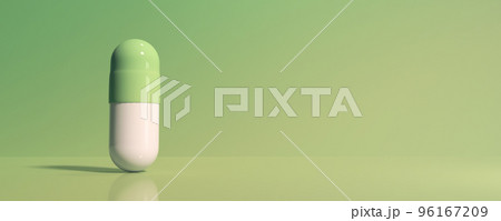 Pharmaceutical medicine capsule - Healthcare theme - 3D Pharmaceutical medicine capsule - Healthcare theme - 3D 96167209
