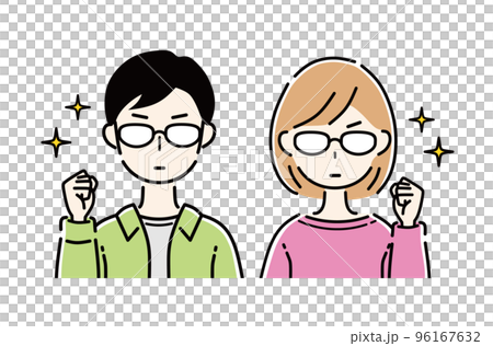 超現實主義的男性和女性膽量姿勢 96167632