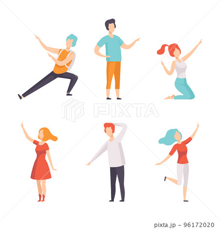 People Character Indicating Something Pointing with Index Finger as Hand Gesture Specifying Direction Vector Set People Character Indicating Something Pointing with Index Finger as Hand Gesture Specifying Direction Vector Set 96172020