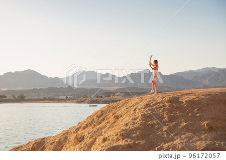 Beautiful young lady wearing swimsuit Beautiful young lady wearing swimsuit 96172057