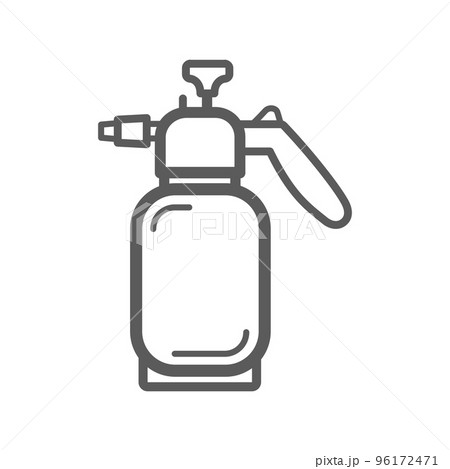 Manual gas burner isolated outline icon. Vector linear gas burner device producing controlled flame by mixing fuel natural gas or propane with ambient air supplied oxygen. Welding instrument Manual gas burner isolated outline icon. Vector linear gas burner device producing controlled flame by mixing fuel natural gas or propane with ambient air supplied oxygen. Welding instrument 96172471