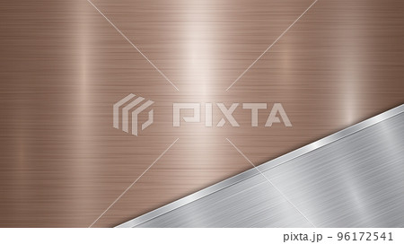 Metal background with polished plate Metal background with polished plate 96172541