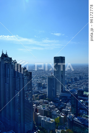 東京都庁 展望室から都市の風景 東京都庁 展望室から都市の風景 96172778