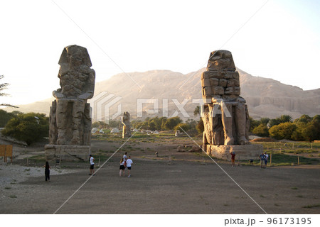 Colossi of Memnon, Valley of Kings, Luxor, Egypt Colossi of Memnon, Valley of Kings, Luxor, Egypt 96173195