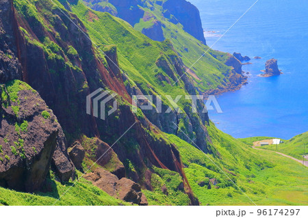 北海道紀行　桃岩展望台　礼文島 96174297