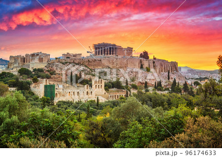 Parthenon, Acropolis of Athens at sunrise 96174633
