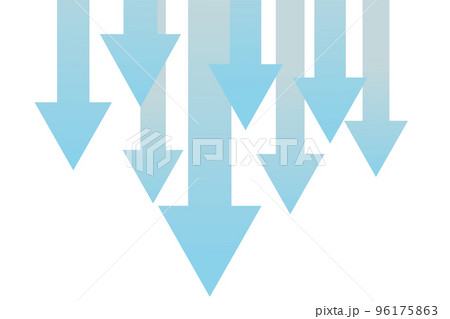 ダウンする矢印の背景素材 ダウンする矢印の背景素材 96175863