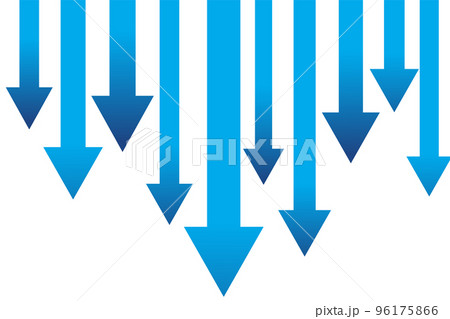 ダウンする矢印背景 ダウンする矢印背景 96175866