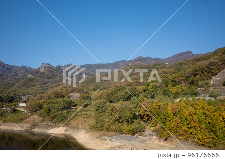 日本の香川県小豆島のとても美しい秋の紅葉 日本の香川県小豆島のとても美しい秋の紅葉 96176666