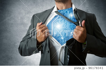 Technology super hero Technology super hero 96178341