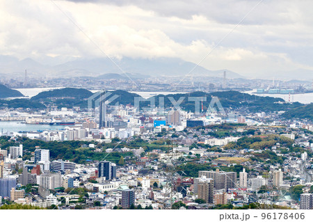 火の山からの眺望（山口県・下関市） 96178406