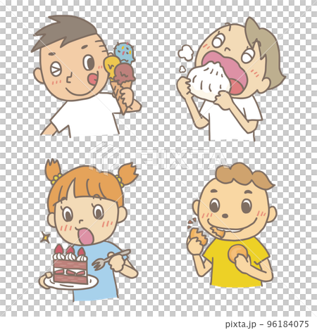 Kids _ sweets _ hand drawn touch _ outline 01 96184075