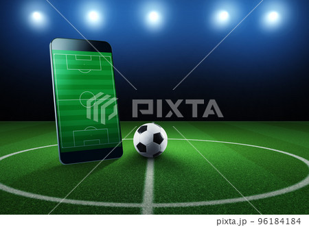 Watch a live sports event on your mobile device 96184184