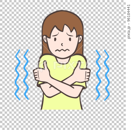 一個冷酷的女人，一個冷得發抖的人。 96184441