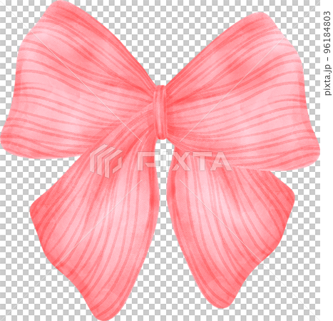 Cute Christmas ribbon bow cartoon doodle watercolor hand drawn Cute Christmas ribbon bow cartoon doodle watercolor hand drawn 96184803
