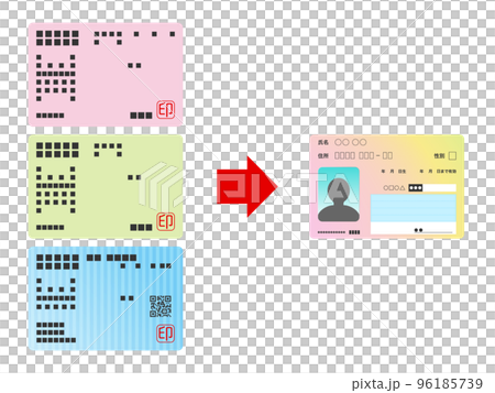 Multiple Insurance Cards Image of consolidating health insurance cards... - Stock Illustration ...
