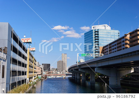 神奈川県 横浜 神奈川新町駅周辺のビジネス街 神奈川県 横浜 神奈川新町駅周辺のビジネス街 96186792