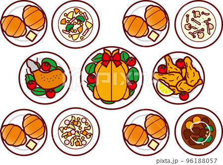 バターロールとシチューとチキン バターロールとシチューとチキン 96188057