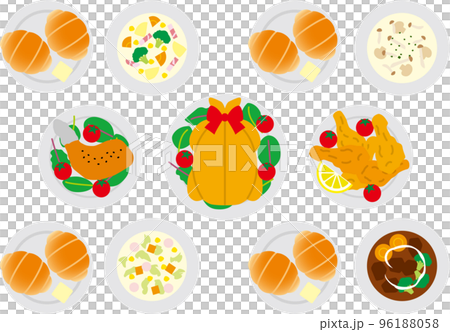 Butter roll, stew and chicken P 96188058