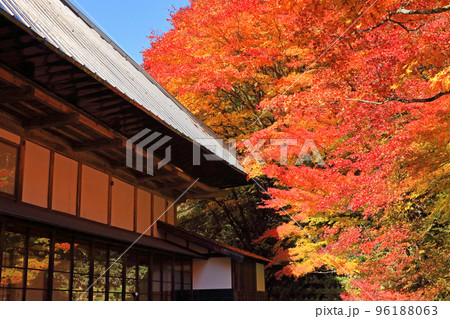 信濃大町の古刹　霊松寺の秋 96188063