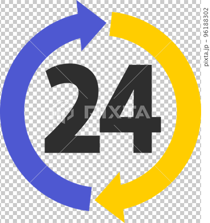 24 小時圖標 24 小時圖標 96188302