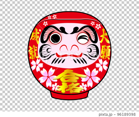 Prayer for success Red daruma left eye Prayer for success Red daruma left eye 96189398