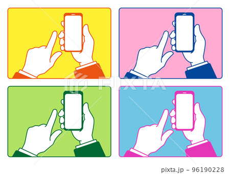 スマホを持つ手 96190228
