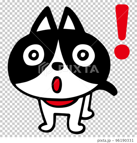 手繪 Hachiware 貓驚訝的姿勢 96190331