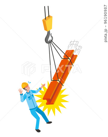 玉掛け作業時の吊り荷落下事故 96190987