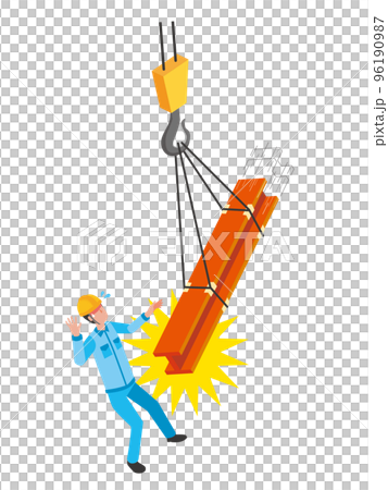 玉掛け作業時の吊り荷落下事故 96190987